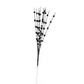 Sparkly black glitter berry spray artificial floral stem for Christmas home decoration - Black