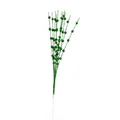 Sparkly green glitter berry stem for Christmas decoration with 12 branches and 43cm height - Green
