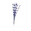 Blue glitter berry stems 43cm artificial Christmas decorative floral sprays - Sapphire Blue