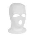 Three-hole knitted balaclava mask in white color for winter warmth and outdoor skiing - 3-Hole Knit / White