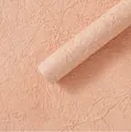 Peach textured stone-patterned wrapping paper with artistic double-layer crinkle folds - 60x60cm (5 Sheets/Pack) / Champagne Pink