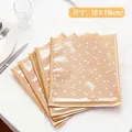 Polka dot kraft paper greaseproof bags for bakery cookies, 18x19cm size, pack of 100 - Polka Dot Series / 18x19cm (100 Pieces/Pack)