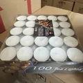 4 Hours 100 Pieces Round - White