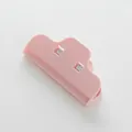 Clip sigillante rosa per alimenti con design a onde e meccanismo a molla robusto - Rosa (Senza Trama Antiscivolo)