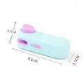 Tragbares Mini-Heißsiegelgerät in Hellblau und Lila, Größe ca. 9,7 cm x 3,7 cm - Neuer Stil / Blau