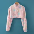 Pink heart print flannel shoulder warmer jacket for women with long sleeves and buttons - M / Flannel Long Sleeve - Pink Paw Print