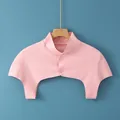 Coprispalle termico rosa da donna in morbido misto Tencel con design a doppio bottone e collo - M (consigliato Per Persone Di Peso Compreso Tra 80 E 110 Libbre) / Collo Alto Rosa