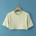 Slim fit light green short sleeve shoulder protector wrap in soft breathable fabric - M / T-Shirts / Fruit Green