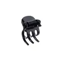 Mini molletta per capelli in metallo nero opaco per uno styling elegante della frangia - Nero