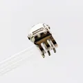 Mini molletta per capelli in metallo argento per frangia con design classico a molla - Argento