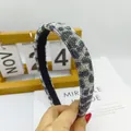 Diadema ancha de pedrería con estampado de leopardo brillante, accesorio de lujo - Leopardo Blanco