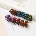 Set de 12 pinzas de pelo mini en varios colores translúcidos para mujer y niña - Colores Oscuros Juego