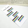 Pack de 5 horquillas onduladas de colores azul, amarillo y rosa en cartón de venta - Juego de Horquillas Onduladas / 5 Juegos/Paquete / Multicolor Claro