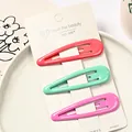 Juego de tres pinzas para el cabello de gota en metal coral, verde menta y rosa - Coral Menta Rosa