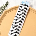 Set de 12 pinzas para el cabello en negro brillante en tarjeta para peinado diario - Pinzas Clic-Clac Brillantes en S / Juego de 12 / Negro