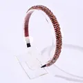 Diadema barroca de cristal con cuentas rojas facetadas y separadores dorados - Champaña Púrpura