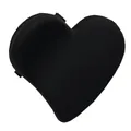 Pinza para el pelo corazón negro mate para peinado lateral y control de flequillo - Matte Heart Style / Negro mate