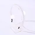 Diadema elegante con cuentas de cristal y pedrería en un diseño de banda fina - Blanco