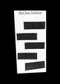 Pack de 5 juegos de horquillas de metal negro mate en tarjeta blanca para peinar cabello - Horquilla Plana 5.5cm / Conjunto de gran capacidad / Negro