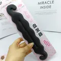 Schwarzes Styling-Tool für Dutt-Frisuren mit rosa gepunkteter Kartonverpackung - Großer Schwamm Flechter Mit Haken / Schwarz