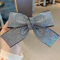 Pasador de pelo con lazo de diamantes de imitación arcoíris y cristales de colores vivos - Pinza Cola de Milano Strass AB
