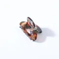 Elegante amber schildpad acetaat haarklem met glanzende afwerking voor vrouwen - Grasgroen