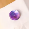 Elegante gemelo redondo de cobre con diseño de galaxia púrpura para camisas - Estilo de Esmalte Estrellado (3084)
