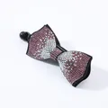 Elegant banana hair clip featuring a pink rhinestone bow with a black finish - Square Edge (4973744757844)