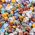Cristales de luna de 15mm en varias piedras naturales para creación de joyas artesanales - Mezclado Aleatorio