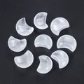 Mini luna de cristal blanco natural para manualidades DIY y decoración del hogar - Cristal de roca