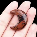 Pierre de lune en obsidienne acajou polie pour la création de bijoux artisanaux - Obsidienne Acajou