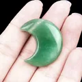 Pierre de lune en aventurine verte polie pour la fabrication de bijoux - Aventurine Verte