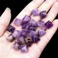 Perles d'améthyste violettes en forme de pyramide pour la création de bijoux - Améthyste