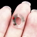 Ovale mosagaat kraal met rode en groene insluitsels voor het maken van sieraden - 10*12mm Ovaal / Afrikaanse Bloedsteen