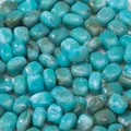 Teal acrylic oval marble beads with white swirl patterns for DIY jewelry making - 10 Pieces/Pack (10.5*13.5mm) / Lake Blue