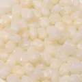 Creamy white marble texture acrylic rectangular beads for DIY jewelry making - 10 Pieces/Pack (10.5*13.5mm) / Off-white
