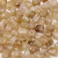 Irregular acrylic marble texture beads in beige and brown for DIY jewelry making - 10 Pieces/Pack (10.5*13.5mm) / Khaki/Earth Yellow