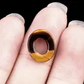 Handgemaakte tijgeroog ovale holle kraal accessoire voor DIY sieraden kettingen en armbanden - 10*12mm Ovaal / Tijgeroog