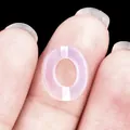 Lichtpaarse doorschijnende ovale agaatkraal voor DIY ketting of armband maken - 10*12mm Ovaal / Opaal (Synthetisch)