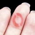 Roze doorschijnende natuurlijke kristallen ovale kraal voor DIY sieraden maken - 10*12mm Ovaal / Watermeloen Rood (Synthetisch)