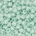 Minzgrüne 8mm Acryl-Knisterperlen mit Bohrung für die DIY-Schmuckherstellung - 8mm (1.7mm Loch) - 50 Stück/Packung / Grün