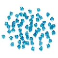 Irregular bright blue triangle crystal glass beads for DIY bracelet and necklace jewelry - Small / Blue