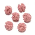 Lot de six pompons en maille rose de 2,5 cm pour accessoires de bricolage - Petite Spécification / Rose Clair