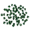 Emerald green bicone faceted glass crystal loose beads for DIY jewelry making - Small / Dark Green