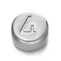 7mm silver vacuum plated stainless steel number 4 bead for DIY jewelry making - Number 4 / 1 Piece / Steel