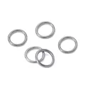 Set di quattro anelli a O in acciaio inossidabile 304 argento lucido per accessori fai da te - 0,8x4mm Diametro Interno 2,2mm (Confezione da 10) / Color Acciaio