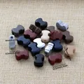 Mix of colorful acrylic cartoon beads with 4mm hole for DIY phone chains and crafts - Bow Style / 20 Pieces/Pack (19.5x13.5x8.5mm)