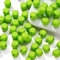 10mm bright green acrylic cube beads for DIY handmade jewelry and phone chains - 10 Pieces/Pack (10x10mm/Hole 2mm) / Green