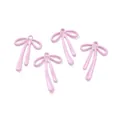 Pendentifs nœuds roses en alliage laqué pour la création de bijoux DIY créatifs - Rose