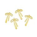 Pendentifs nœuds en émail jaune pour la création de bijoux DIY bracelets et colliers - Jaune